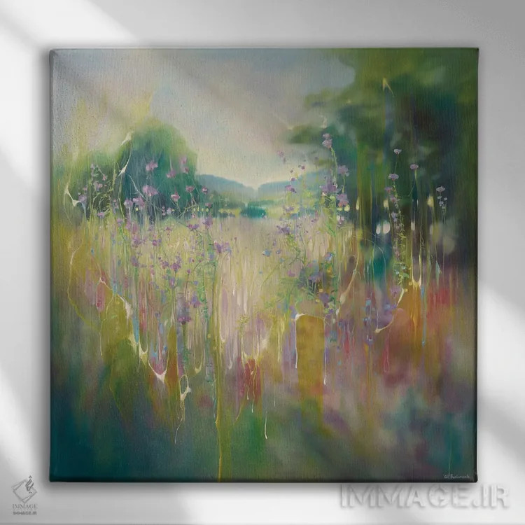 تابلو طنین تابستان انگلیسی اثر گیل بوستامانته - نمای روبهرو روی دیوار