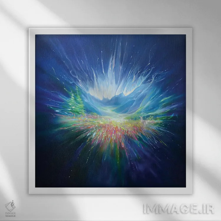 تابلو رویایی که به واقعیت بدل شد اثر گیل بوستامانته - نمای قابدار سفید