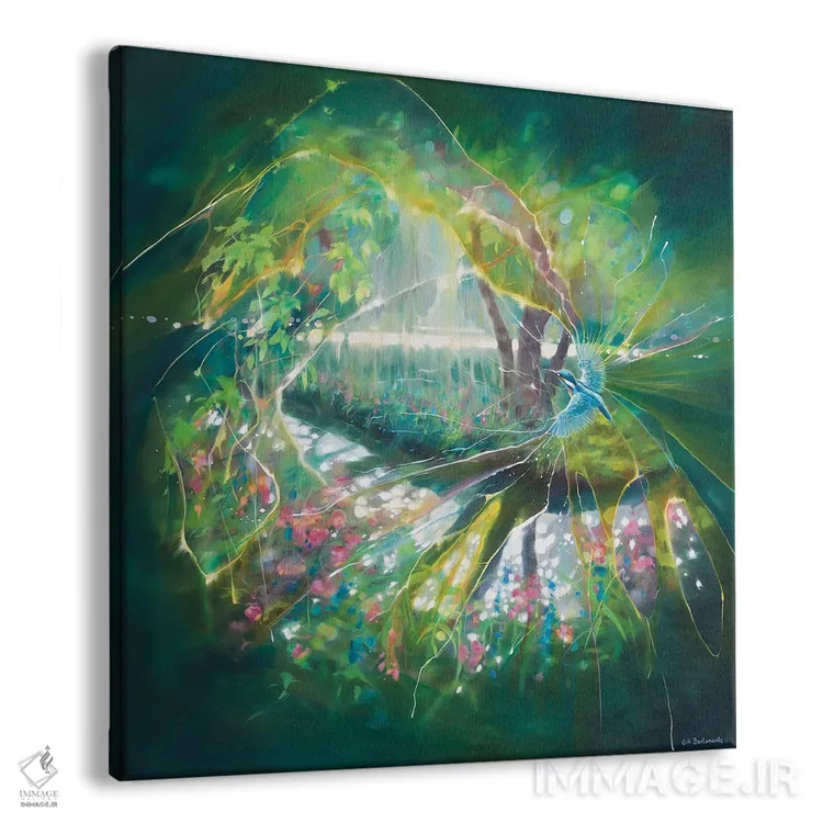 تابلو پخشکننده جادو؛ رویای مرغ ماهیخوار اثر گیل بوستامانته - نمای پرسپکتیو محصول