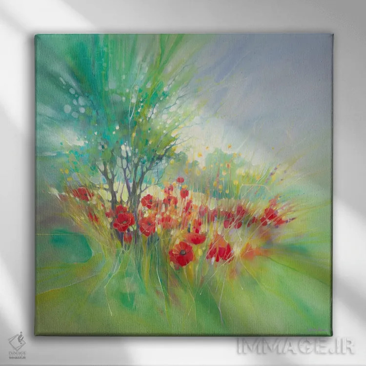 تابلو شادی نیمه تابستان اثر گیل بوستامانته - نمای روبهرو روی دیوار