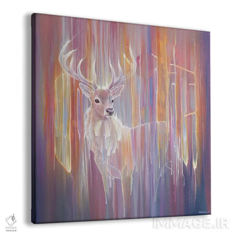 تابلو آهو در حال ظهور(شکلگیری) اثر گیل بوستامانته - نمای پرسپکتیو محصول