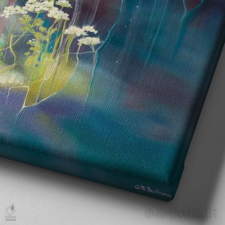 تابلو گوهر رودخانه اثر گیل بوستامانته - نمای نزدیک بافت بوم