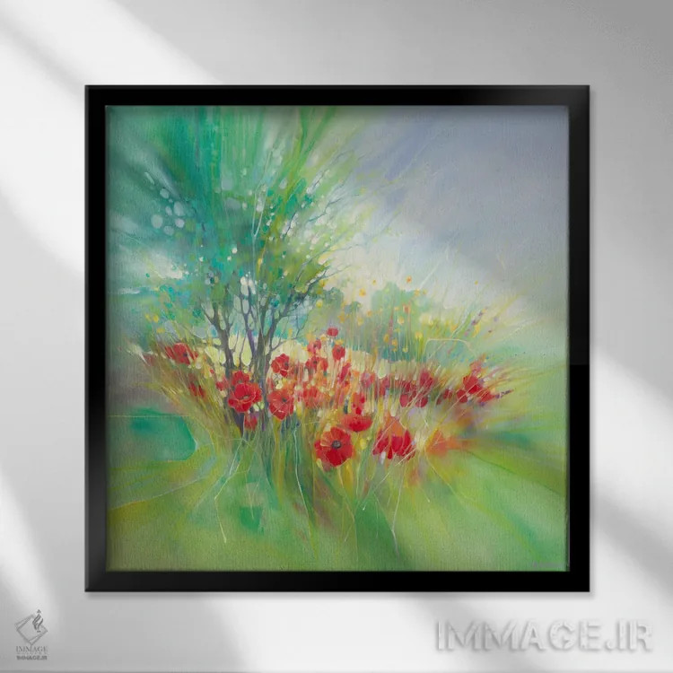 تابلو شادی نیمه تابستان اثر گیل بوستامانته - نمای قابدار مشکی