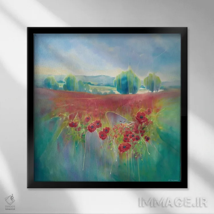 تابلو انگلستان زیبا اثر گیل بوستامانته - نمای قابدار مشکی