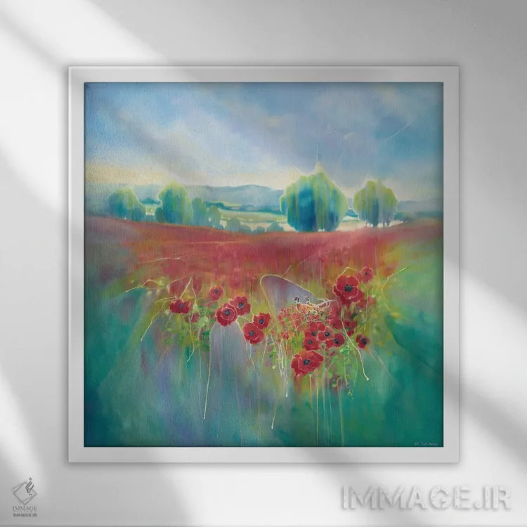 تابلو انگلستان زیبا اثر گیل بوستامانته - نمای قابدار سفید