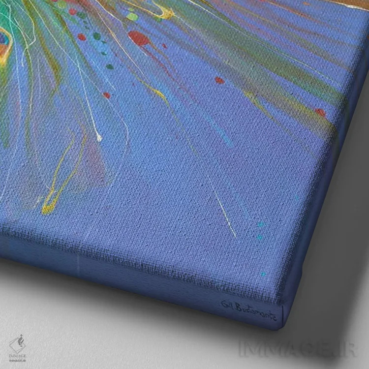 تابلو تکامل زیبا اثر گیل بوستامانته - نمای نزدیک بافت بوم