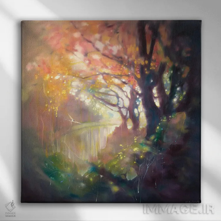 تابلو جادوی ماندگار اثر گیل بوستامانته - نمای روبهرو روی دیوار