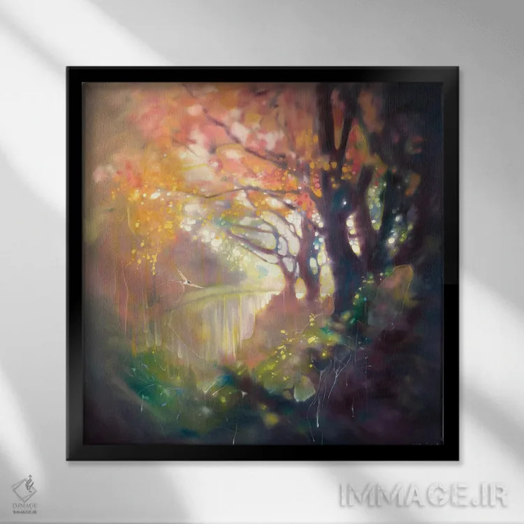 تابلو جادوی ماندگار اثر گیل بوستامانته - نمای قابدار مشکی