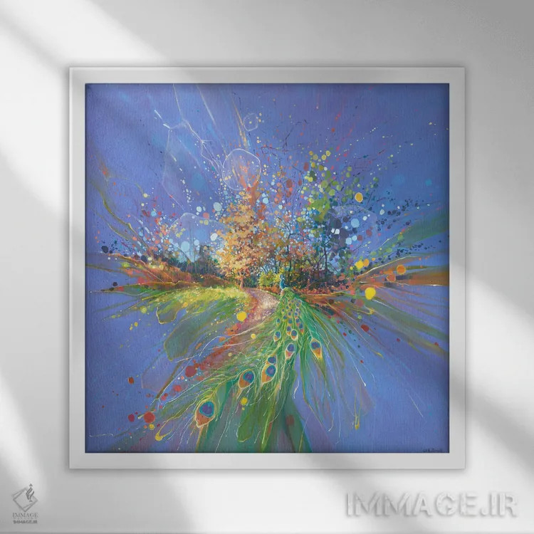 تابلو تکامل زیبا اثر گیل بوستامانته - نمای قابدار سفید