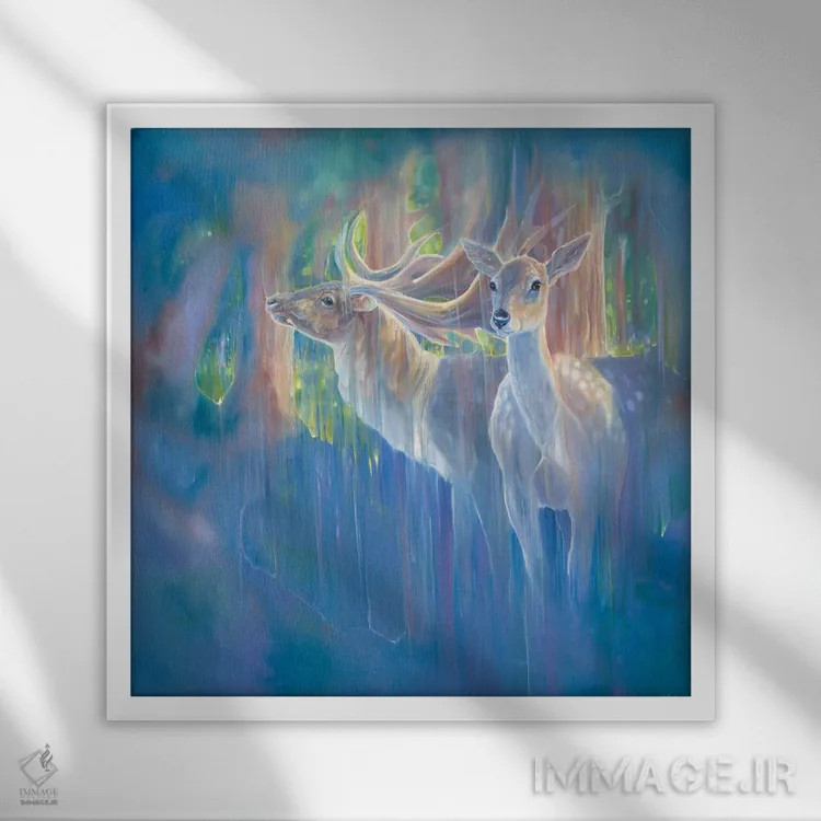 تابلو پادشاهان الهی اثر گیل بوستامانته - نمای قابدار سفید