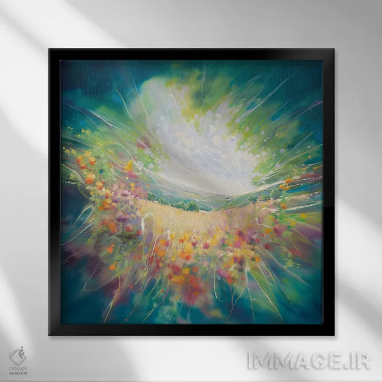 تابلو سرزندگی(شادابی) اثر گیل بوستامانته - نمای قابدار مشکی