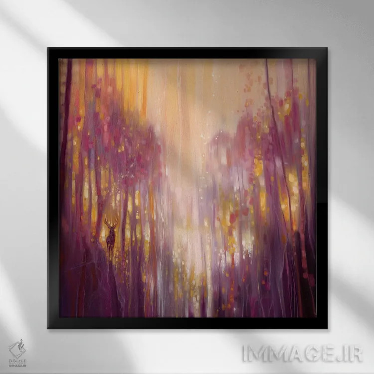 تابلو فابیان در انتظار اثر گیل بوستامانته - نمای قابدار مشکی