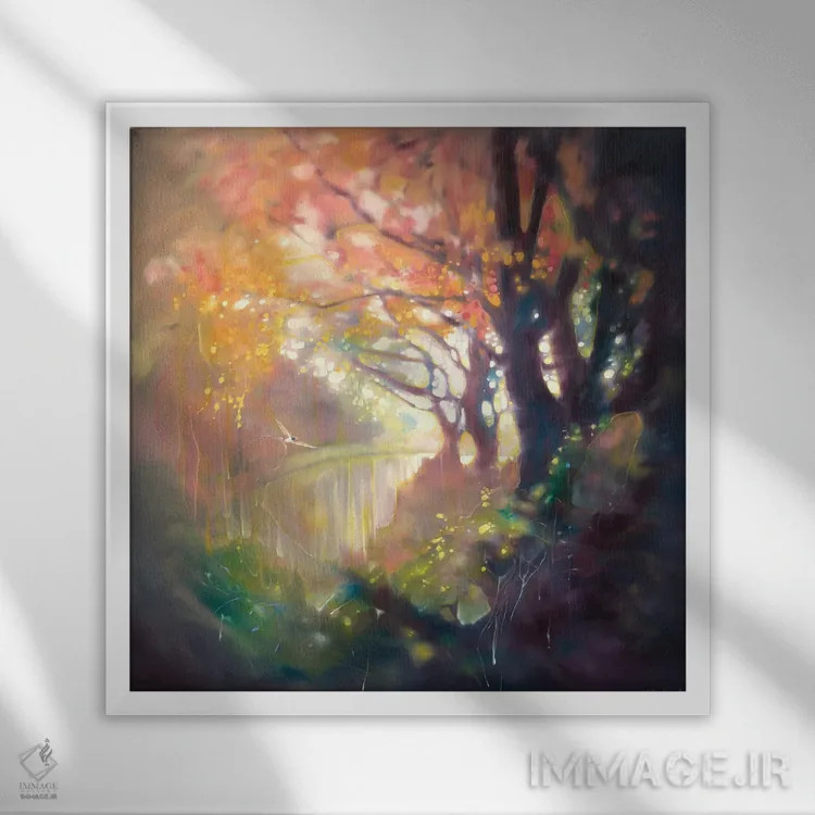 تابلو جادوی ماندگار اثر گیل بوستامانته - نمای قابدار سفید