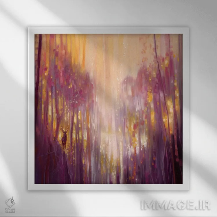 تابلو فابیان در انتظار اثر گیل بوستامانته - نمای قابدار سفید