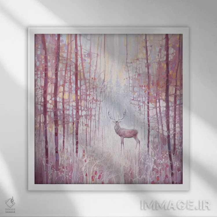 تابلو پادشاه یخی اثر گیل بوستامانته - نمای قابدار سفید