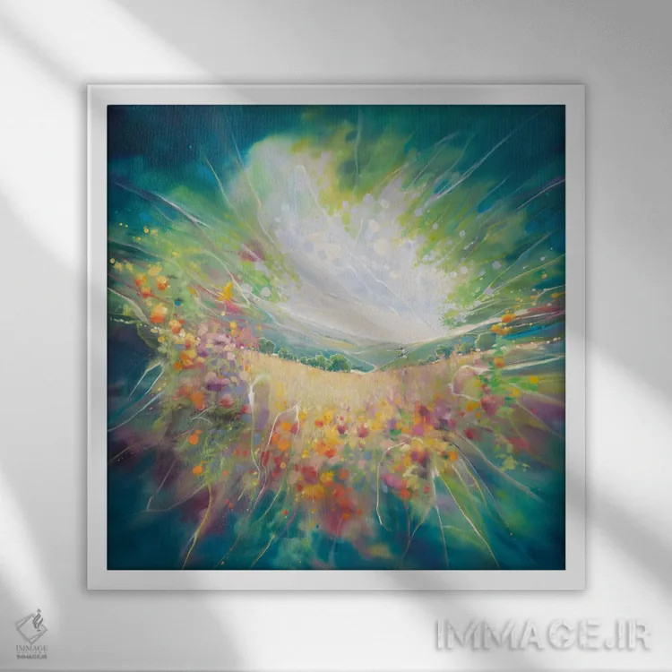 تابلو سرزندگی(شادابی) اثر گیل بوستامانته - نمای قابدار سفید