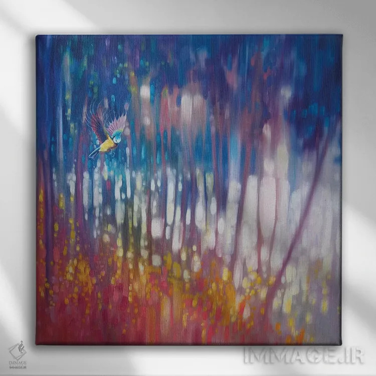 تابلو گوهر طبیعت اثر گیل بوستامانته - نمای روبهرو روی دیوار