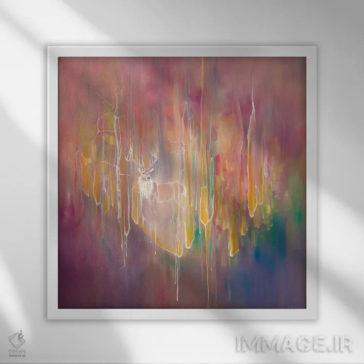 تابلو غیبگو اثر گیل بوستامانته - نمای قابدار سفید