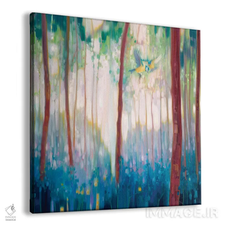 تابلو بهار شادمان (فرمت مربع) اثر گیل بوستامانته - نمای پرسپکتیو محصول