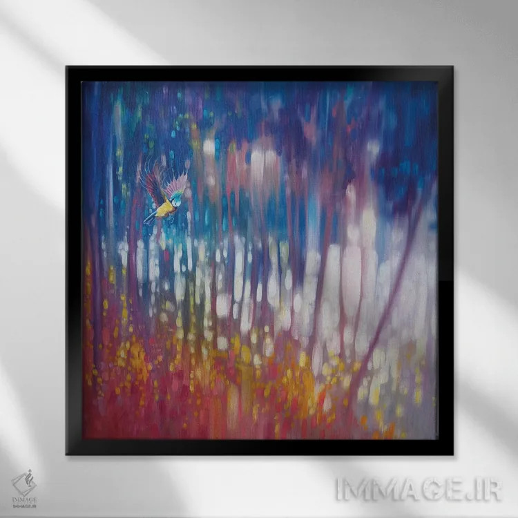 تابلو گوهر طبیعت اثر گیل بوستامانته - نمای قابدار مشکی