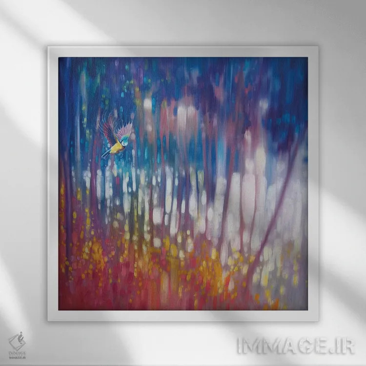 تابلو گوهر طبیعت اثر گیل بوستامانته - نمای قابدار سفید