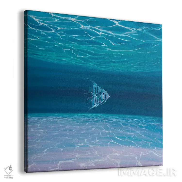 تابلو فرشتگان آبی، دریای آبی اثر گیل بوستامانته - نمای پرسپکتیو محصول