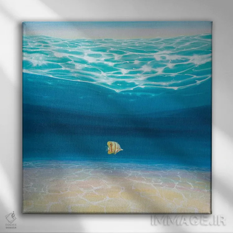 تابلو آغاز دوباره اثر گیل بوستامانته - نمای روبهرو روی دیوار