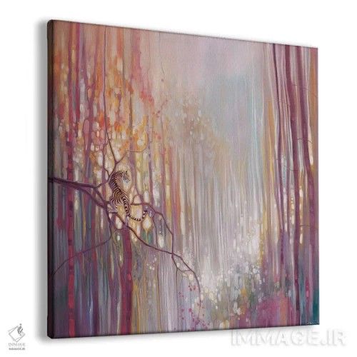 تابلو قلمروی ببر اثر گیل بوستامانته - نمای پرسپکتیو محصول