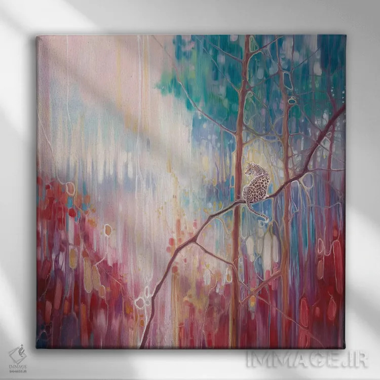 تابلو بافتن جادو اثر گیل بوستامانته - نمای روبهرو روی دیوار