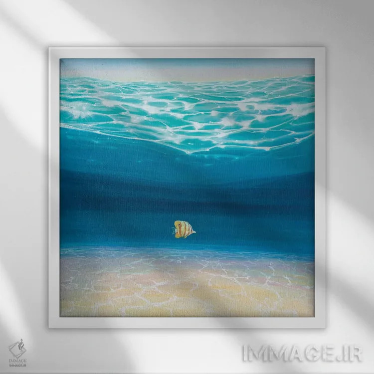 تابلو آغاز دوباره اثر گیل بوستامانته - نمای قابدار سفید