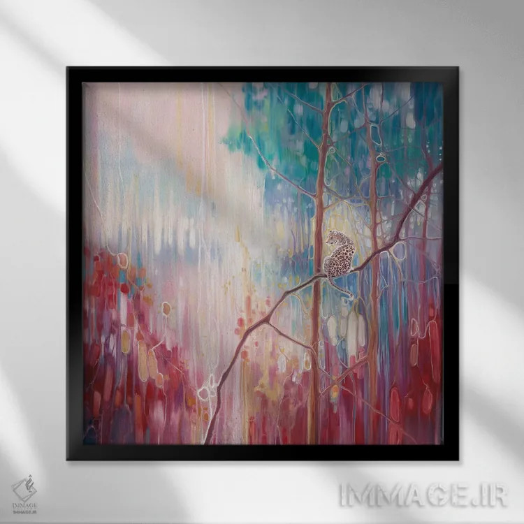 تابلو بافتن جادو اثر گیل بوستامانته - نمای قابدار مشکی