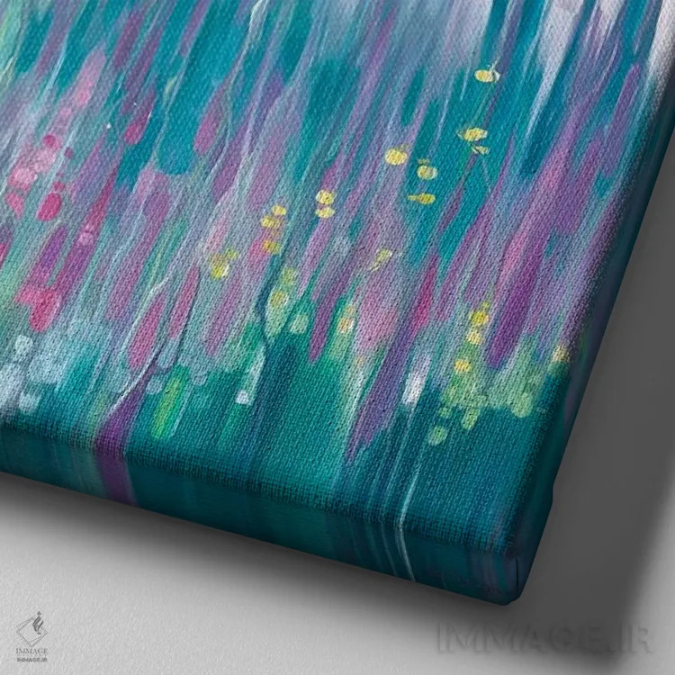 تابلو ملودی ژوئن اثر گیل بوستامانته - نمای نزدیک بافت بوم