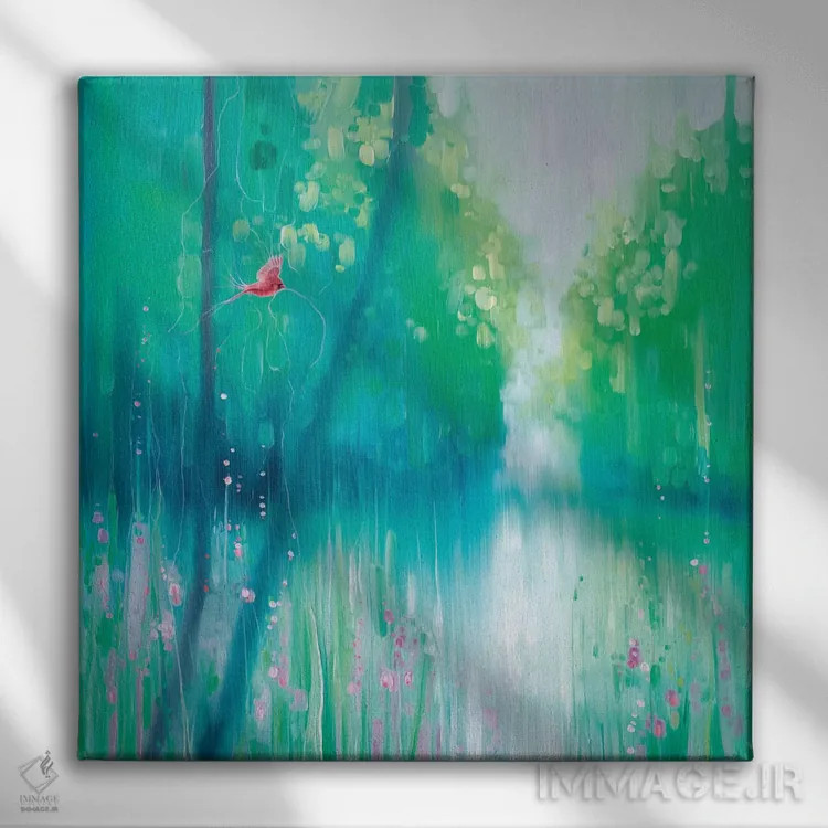 تابلو واپیچ زمان در تابستان اثر گیل بوستامانته - نمای روبهرو روی دیوار