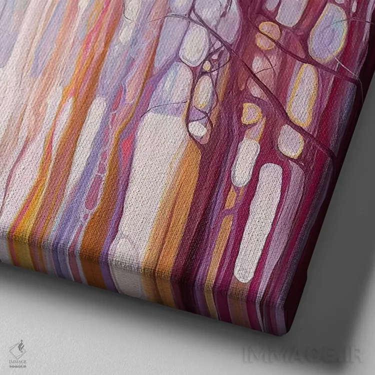 تابلو انتظار... اثر گیل بوستامانته - نمای نزدیک بافت بوم