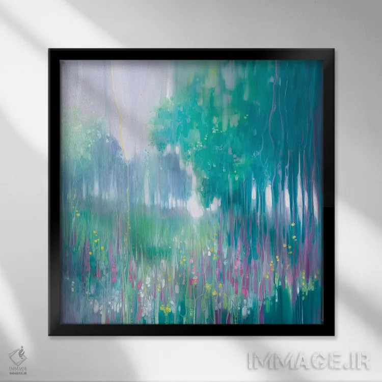 تابلو ملودی ژوئن اثر گیل بوستامانته - نمای قابدار مشکی