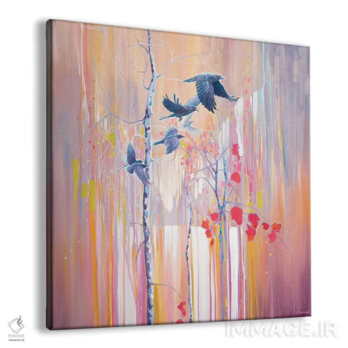 تابلو پویش کلاغها اثر گیل بوستامانته - نمای پرسپکتیو محصول