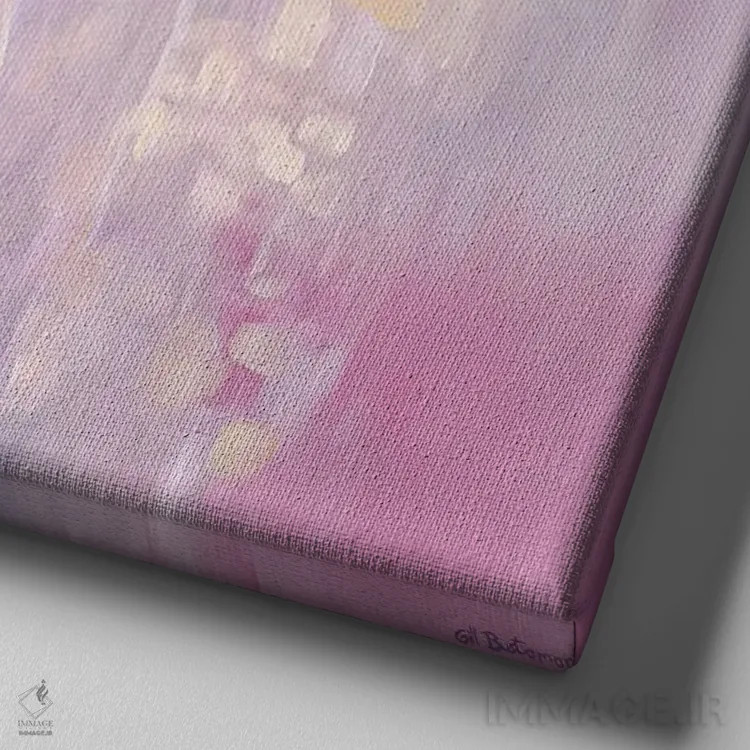 تابلو زیبا اثر گیل بوستامانته - نمای نزدیک بافت بوم