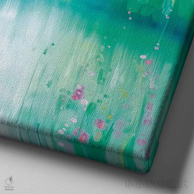 تابلو واپیچ زمان در تابستان اثر گیل بوستامانته - نمای نزدیک بافت بوم