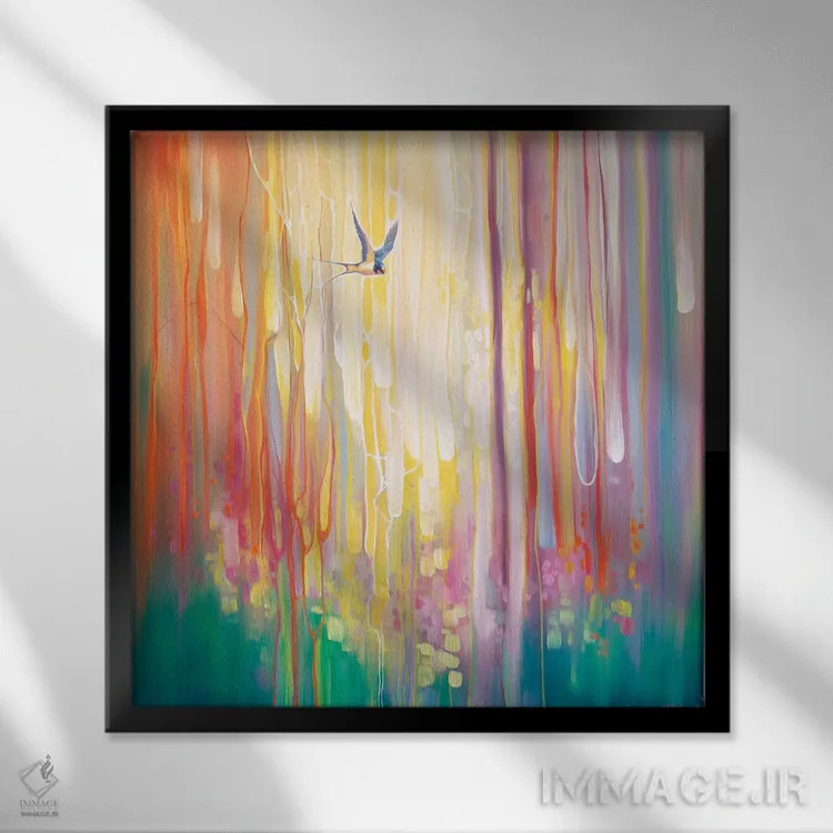 تابلو پایان تابستان اثر گیل بوستامانته - نمای قابدار مشکی