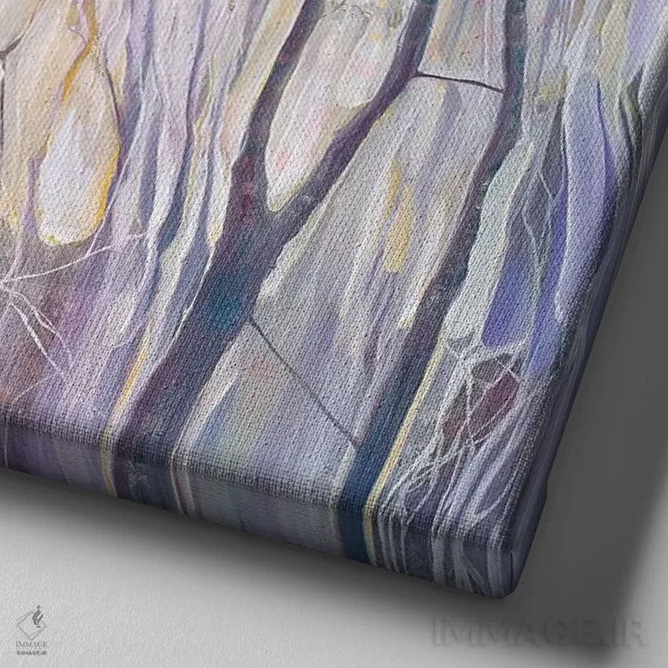 تابلو اثیری اثر گیل بوستامانته - نمای نزدیک بافت بوم