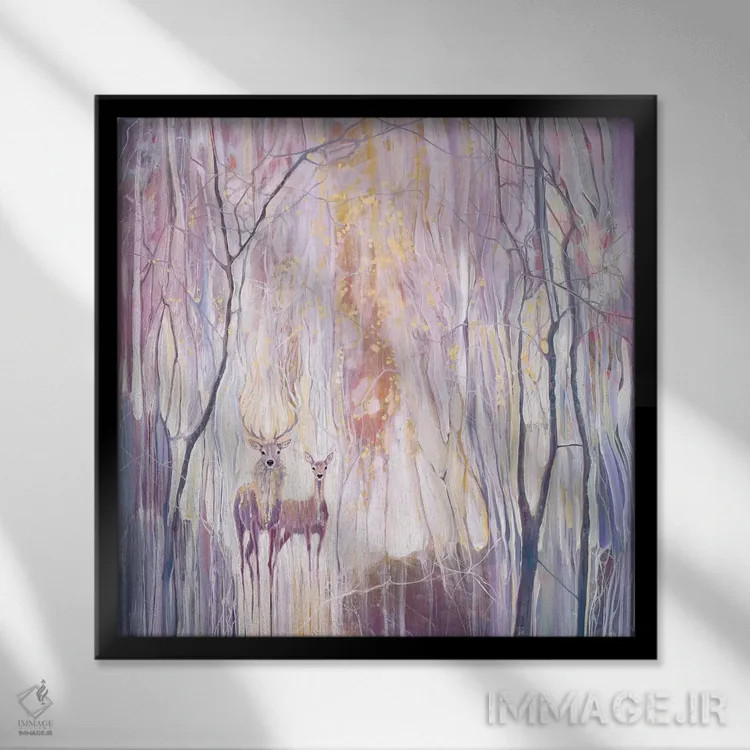 تابلو اثیری اثر گیل بوستامانته - نمای قابدار مشکی