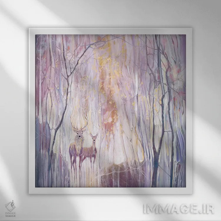 تابلو اثیری اثر گیل بوستامانته - نمای قابدار سفید