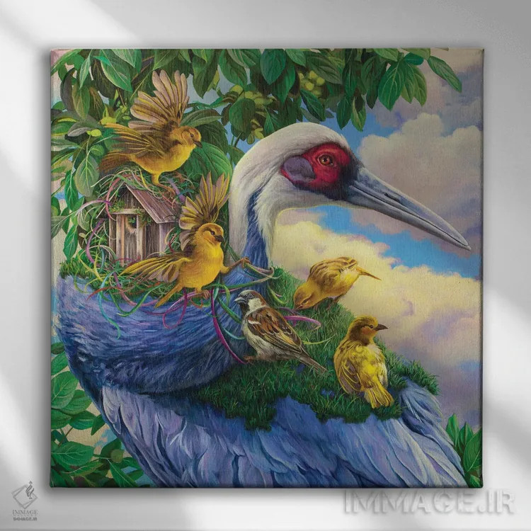 تابلو یک پایه خوب اثر گیگی چن - نمای روبهرو روی دیوار