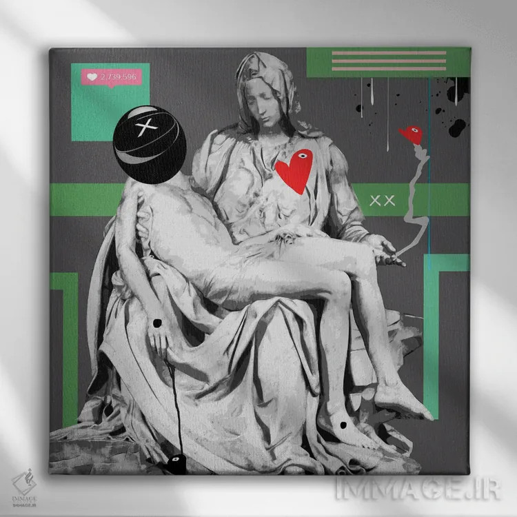 تابلو وفاداری اثر گابریل کوزارلی - نمای روبهرو روی دیوار