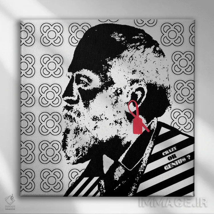 تابلو گاودی خارج (الهام از معمار اسپانیایی) اثر گابریل کوزارلی - نمای روبهرو روی دیوار