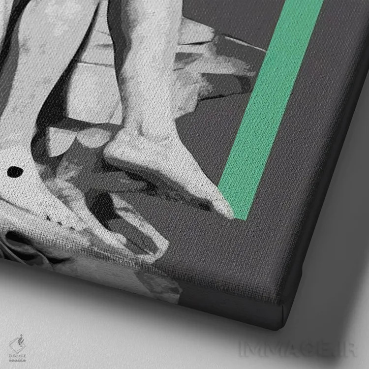 تابلو وفاداری اثر گابریل کوزارلی - نمای نزدیک بافت بوم