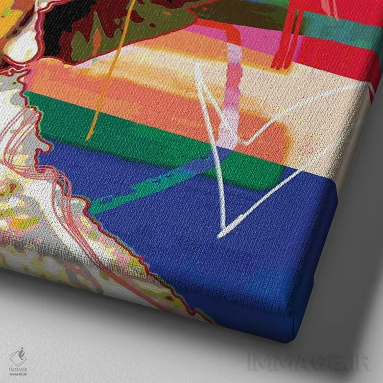 تابلو دیانا ایکس اثر گابریل کوزارلی - نمای نزدیک بافت بوم