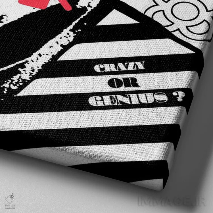 تابلو گاودی خارج (الهام از معمار اسپانیایی) اثر گابریل کوزارلی - نمای نزدیک بافت بوم