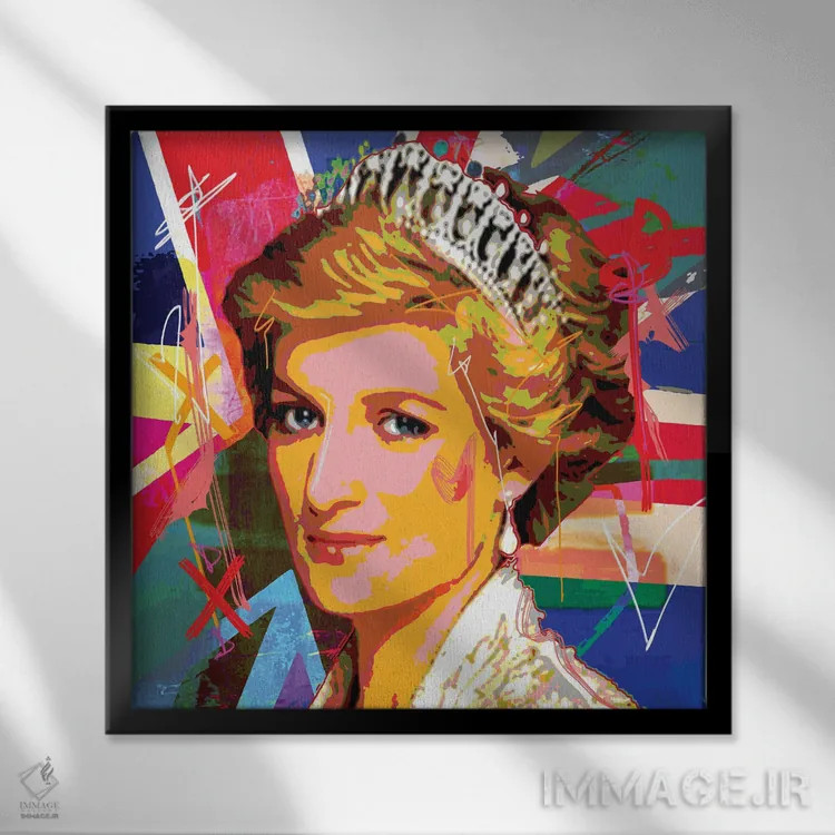 تابلو دیانا ایکس اثر گابریل کوزارلی - نمای قابدار مشکی