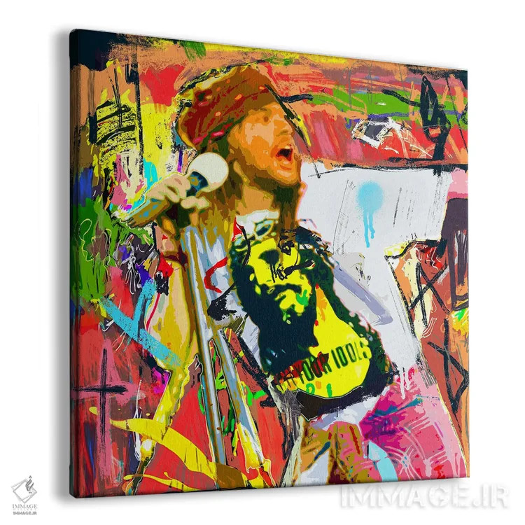 تابلو اکسل رز (خواننده راک) اثر گابریل کوزارلی - نمای پرسپکتیو محصول